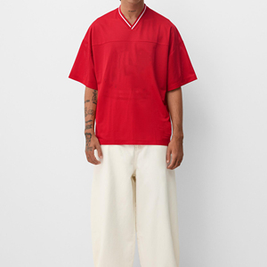 T-shirt de sport en maille à manches courtes surdimensionné pour homme, imprimé numériquement – Meilleure vente - Product Image 4