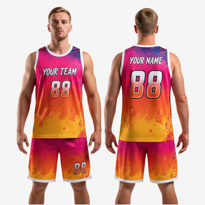 OEM Design Basketball Uniform For Men Comfortable Quick Dry <b>Athletic</b> Outfit Sublimation Training Basketball Uniform Set - Product Image 1