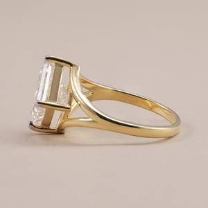 Anillo Solitario de Diamante Corte Princesa de 3.00CT, Cultivado en Laboratorio, Oro Sólido de 18K, para Bodas, Fiestas y Eventos Especiales - Product Image 6