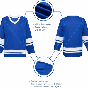 Maillot de hockey sur glace classique # 96 # 99 Coutures de haute qualité, ajustement confortable pour hommes et femmes - Product Image 3