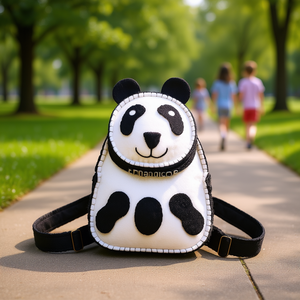 Sac à dos étudiant en feutre Panda - Product Image 3
