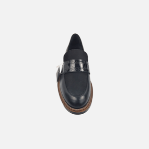 Zapatos formales sin cordones para hombre, parte superior de cuero vacuno CP Crust, charol de vacuno y nobuk de vacuno, suela exterior de goma hecha a mano, puntera cerrada, antideslizantes, para oficina. - Product Image 3