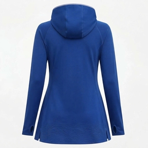 Women Modest Muslim Swim <b>Full</b> Coverage <b>Hijab</b> Solid Color Windproof & Quick Dry Swimwear Modest Swimming Top - Product Image 2