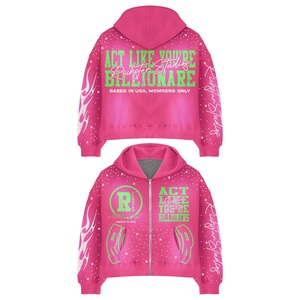 เสื้อฮู้ดดี้ผ้าฝ้ายปักลายศิลปะ เสื้อสวมหัวลำลองสำหรับผู้ชาย เสื้อฮู้ดดี้ทรงหลวมพิมพ์ลาย - Product Image 2