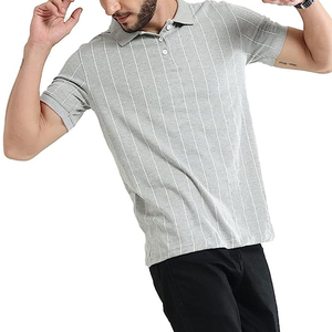 Vêtements décontractés pour hommes, polos de qualité supérieure en coton respirant, rayés, nouveau design tendance, t-shirt polo pour hommes - Product Image 3