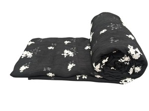 Tela de gasa negra de alta calidad con bordado floral, tejida, transpirable y ligera para la confección de vestidos para mujeres y niñas. - Product Image 4