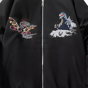 Chaqueta Sukajan de satén transpirable, duradera y de alta calidad con diseños artísticos tradicionales para uso casual. - Product Image 6