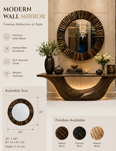 Miroir mural en forme de galet, design moderne et élégant, pour salle de bain, chambre à coucher, salon, 24 pouces - Product Image 4
