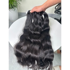 Extensiones de Cabello Natural Negro con Ondas Suaves, Doble Trama, Cabello Humano Virgen Vietnamita, Paquete al por Mayor - Product Image 6