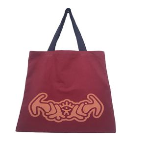 Bolso de compras con logotipo personalizado, bolsa de algodón de lona, de seda, con patrón de estilo de artículo personalizado, promoción de letras, Color original, barato - Product Image 1