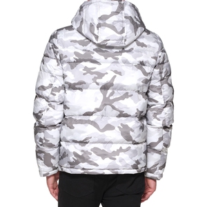 Men's 100% Nylon Puffer <b>Jacket</b> with Stand Collar Patchwork Detail Oversized Heavyweight for Streetwear - Product Image 6