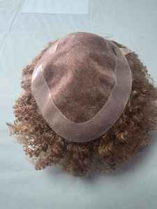 ทูเป้ผมแท้แบบหยิกสไตล์อินเดียสำหรับผู้ชาย ฐานโมโน Prothes-TAZ HAIR BANGLADESH - Product Image 6