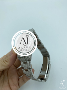 AARVA JEWELS หรูหรา มิโยตะ ไดมอนด์สแตนเลสสตีลทรงกลม 40 มม. อะนาล็อกควอตซ์ 20 มม. นาฬิกาแฟชั่นสำหรับทุกเพศ - Product Image 2
