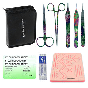 Kits de sutures chirurgicales, kit de sutures, instruments médicaux, outils chirurgicaux, instruments médicaux pour étudiants en médecine, pour étudiants en soins infirmiers vétérinaires - Product Image 1