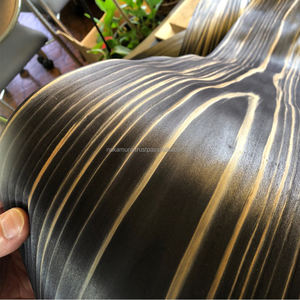 แผ่นไม้วีเนียร์ไม้ซีดาร์ญี่ปุ่นสีดำย้อมสีด้วยแรงดันสูงที่ได้รับสิทธิบัตร IRODORITAI VC-01-B เนื้อเรียบ ตัดเป็นแผ่นบาง หลายขนาดความยาว - Product Image 6