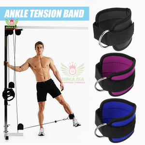 Custom Wholesale Gym <b>Ankle</b> Strap Nylon Kickback Cuff Attachment For Cable Machine Exercise Leg Training Brace Nylon <b>Ankle</b> Straps - Product Image 6
