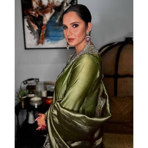 Designer <b>Silk</b> Salwar Kameez-Top Bottom and Dupatta-for Party Wear - Product Image 4