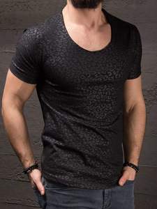 Camisetas de Hombre de Algodón 100% de Diseño Original, Fabricante, Precio Económico al por Mayor, Impresión Personalizada, Transpirables, Corte Holgado, Estilo Seda - Product Image 5