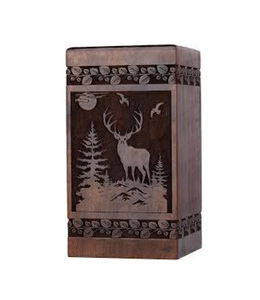 Monument funéraire artisanal en bois de style arabe marron de 220 pouces cubes pour cendres humaines, modèle SWH U-5077 pour homme et femme, haute qualité - Product Image 6
