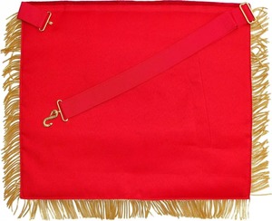 Delantal Masónico Profesional de Terciopelo Rojo Étnico para Capítulo del Arco Real de Gran Sacerdote, para Uso Ceremonial en Cualquier Logia MAP-0144 - Product Image 5