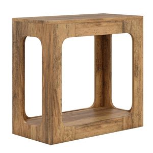 Tavolino da Salotto a 2 Ripiani con Mensola Portaoggetti, Tavolini da Caffè per Arredamento Casa - Product Image 4