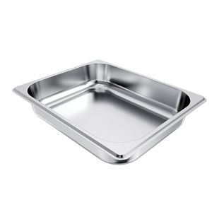 Set di 4 Vaschette per Buffet in Acciaio Inox 1/2, Profondità 2,5 Pollici, Antiaderenti, per Ristoranti e Hotel, Riutilizzabili e Antiruggine - Product Image 6
