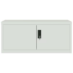Archivador con Ruedas Grandes y Cerradura, Gabinetes de Acero con Recubrimiento en Polvo Gris Claro con Llave - Product Image 4