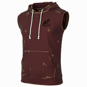 Camiseta sin Mangas de Alta Calidad OEM, Chaleco Deportivo Ajustado para Gimnasio, Camiseta con Capucha para Fisicoculturismo, Prenda Básica de Algodón Mezclado - Product Image 5