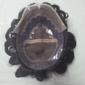 Bollywood Model Taz Hair BD Virgin Human Hair Wig Soft Indian Hair Prosthesis for Men Remy Toupee - Product Image 1