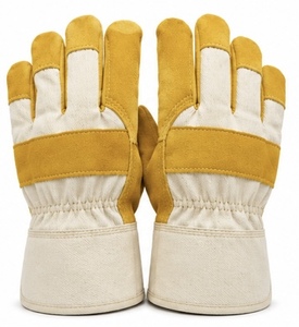 MUBASHAR PRO GRIP International Canadian <b>Rigger</b> Leather Anti-Slip Heat Resistant Durable Breathable Reinforced Cuff <b>Gloves</b> - Product Image 3