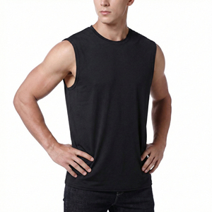 Casual Wear Men's Sleeveless Shirts Tank Tops Customized <b>Logo</b> Colour Brand Workout Fitness Wholesale Price Athletic Tank Tops - Product Image 2