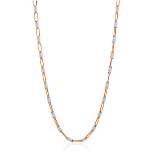 Cadena de oro rosa de 18 quilates para hombre, tamaño regular, collar de oro real para caballeros, cadena de eslabones de lujo para hombre, joyería fina, elegante accesorio para el cuello. - Product Image 4