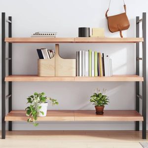 ชั้นวางของติดผนังไม้โอ๊คสีน้ำตาลอ่อน 55 x 19.7 นิ้ว ดีไซน์พับได้ - Product Image 1
