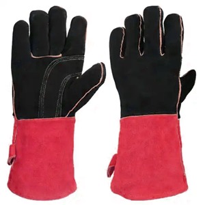 Guantes de Trabajo de Seguridad de Cuero Antideslizantes, Impermeables y Aislantes para Soldadura y Conducción, Unisex, de Alta Calidad, de Pakistán, CAPTAIN INDUSTRY - Product Image 3
