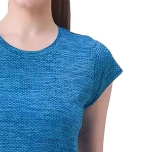 T-shirt pour femme de qualité supérieure, mode décontractée d'été, 100% coton, tissu en toile doux et confortable - Product Image 6