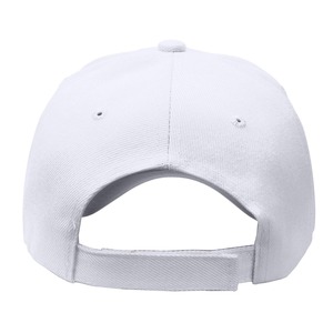 Gorra de béisbol blanca de 6 paneles, unisex, ajustable, de sarga de algodón, informal, de color sólido, para adultos, a un precio razonable. - Product Image 3