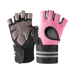 Guantes de Gimnasio de Cuero para Entrenamiento, Guantes de Levantamiento de Pesas con Logotipo Personalizado, Unisex, Sin Dedos, Agarre Fuerte, Transpirables - Product Image 5