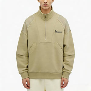 Sudadera Unisex con Capucha y Media Cremallera, Estilo Casual, Color Sólido, Tejido de Poliéster/Algodón, Antiarrugas y Transpirable, 2026 - Product Image 1