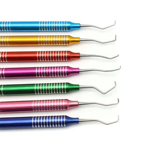 Pinces chirurgicales 7 pièces en acier inoxydable avec poignée ergonomique en silicone, qualité supérieure, classe I, garantie 1 an - Product Image 5