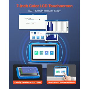 Rilevatore di perdite d'acqua a 4 sensori con touchscreen da 7 pollici, localizzatore di tubature interrate 1Hz-10000Hz, tester per uso domestico - Product Image 3