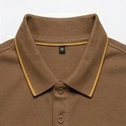 เสื้อเชิ้ตผู้ชาย ผ้าฝ้ายเจอร์ซีย์ 100% คุณภาพสูง ทรงเข้ารูป ลายทางตัดกัน ปักโลโก้ด้านหน้าตามสั่ง สไตล์วินเทจ ระบายอากาศได้ดี - Product Image 2