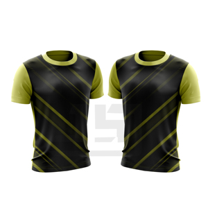 Camiseta de Hombre Tejida de Punto Grueso con Tie-Dye, Logotipo Frontal Minimalista, Cuello Redondo, Manga Corta, Corte Regular, Spandex/Poliéster, Casual - Product Image 5