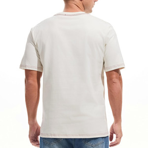 Premium Heavy Cotton 100% Organic <b>Plain</b> Solid Men's T-Shirts Oversized Casual Style <b>Canvas</b> Fabric Streetwear T Shirts For Men - Product Image 2