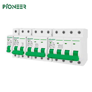 Disjoncteur CC 1/2/3/4 pôles 32A 63A avec certificat CE, matériau PA66 1000V, IP20, pour système d'énergie solaire, montage sur rail, capacité de coupure 6kA, <span class=keywords><strong>C</strong></span> - Product Image 1