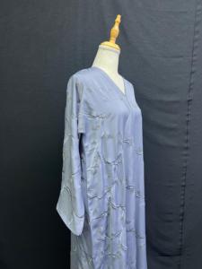 Nouvelle Abaya Traditionnelle Islamique Turque pour Femme, Modèle 2026, Magnifique, Respirante, en Polyester, à Motifs Floraux, Longueur Ras du Sol, Idéale pour Mariage - Product Image 3