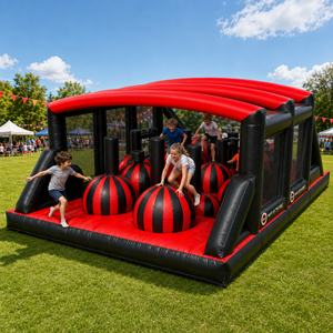 Circuito de Obstáculos Inflable 5K, Circuito de Desafío Inflable Comercial, <span class=keywords><strong>Parque</strong></span> <span class=keywords><strong>Infantil</strong></span> Inflable <span class=keywords><strong>Gigante</strong></span> para Niños y Adultos, Alquiler para Eventos - Product Image 5