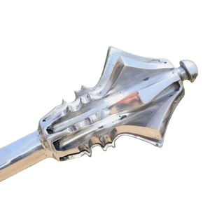Maza Medieval Hecha a Mano de Acero al Carbono Pulido de Alta Calidad, Forjada a Mano, para Reenactment de Caballeros, Historia y Fiestas de Halloween - Product Image 1