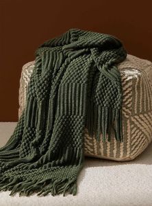 Heavy Quality First-rate Quality Warmth Luxury Eco-Friendly Winter Acrylic Knitted Plush Sherpa <b>Throw</b> Blanket <b>for</b> Sofa <b>Bed</b> Couch - Product Image 6