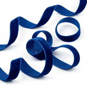 15mm Royal Blue Single Side Velvet Ribbon Wholesale Bulk Supplier Manufacturer for Luxury Gift Packing Bows Garment Decor - Product Image 2
