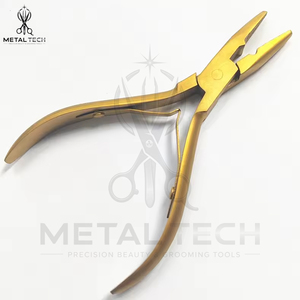 Kit d'outils de salon professionnel en acier inoxydable pour l'élimination des extensions capillaires : pinces multicolores, ouvre-anneaux micro, et outil de démolition de liens en kératine - Product Image 4